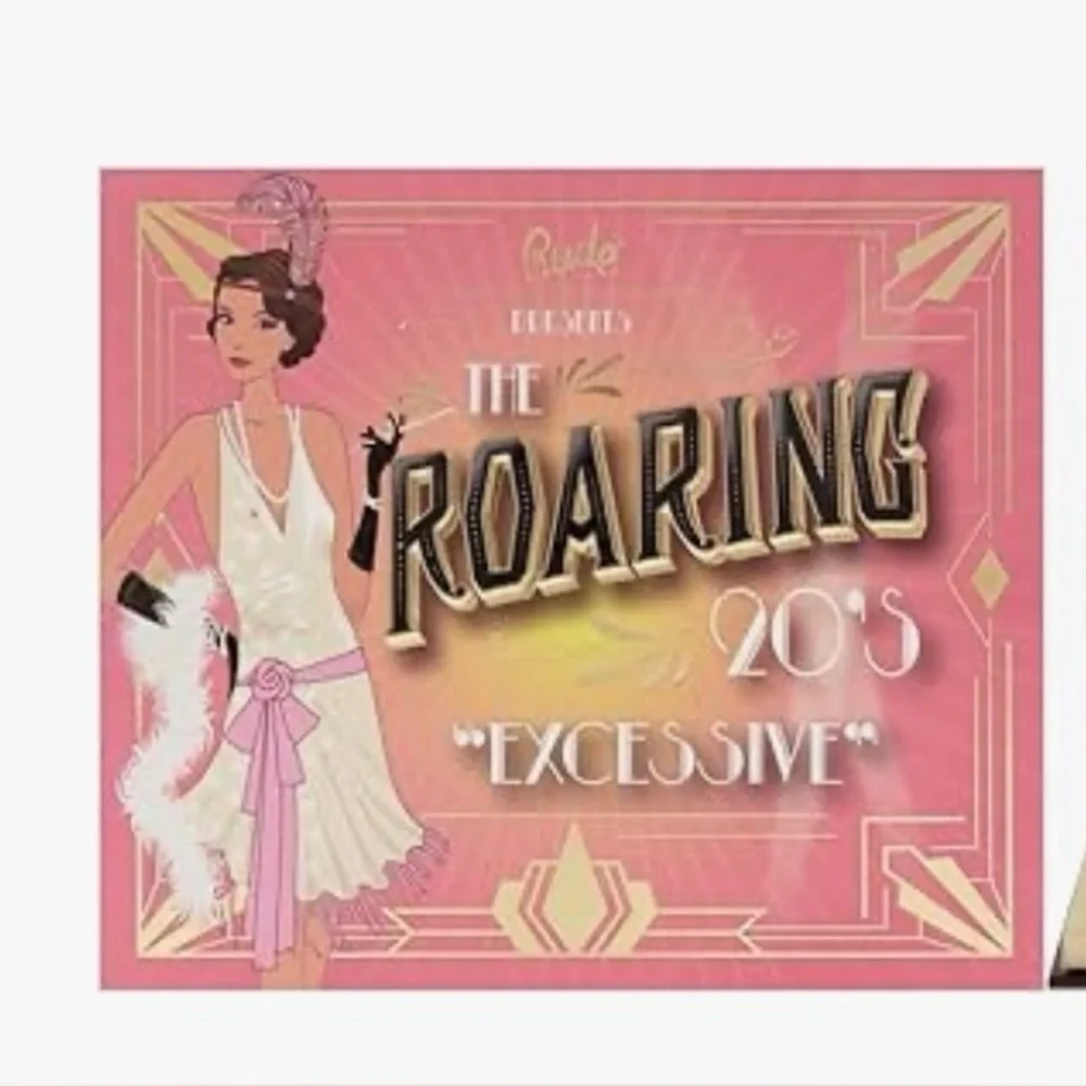 New Pink Roaring 20's eyeshadow palette and lip gloss collection sealed packages - Picture 1 of 3